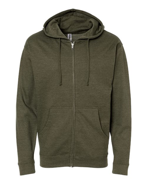 Unisex Midweight Full - Zip Hooded Sweatshirt - Cabcity Shop