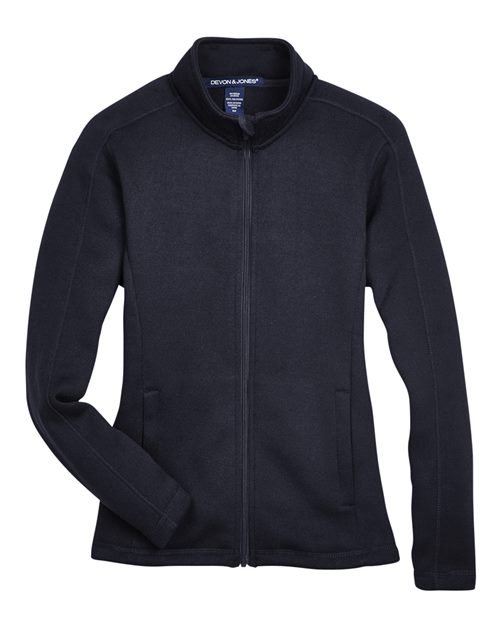 Women's Bristol Full - Zip Sweater Fleece Jacket - Cabcity Shop