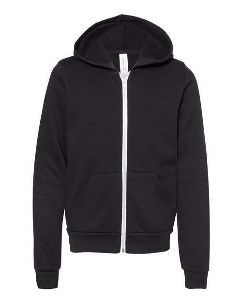 Youth Sponge Fleece Full - Zip Hoodie Sweatshirt - Cabcity Shop